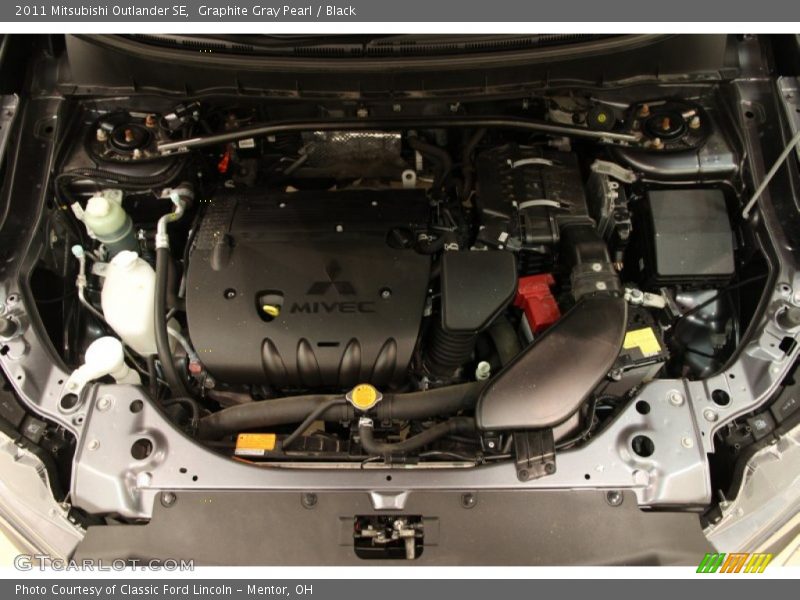 Graphite Gray Pearl / Black 2011 Mitsubishi Outlander SE
