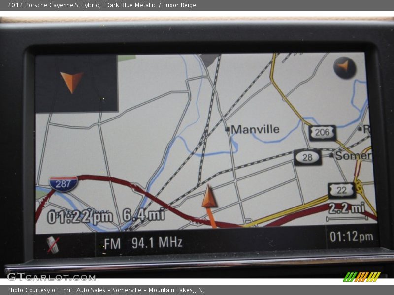 Dark Blue Metallic / Luxor Beige 2012 Porsche Cayenne S Hybrid