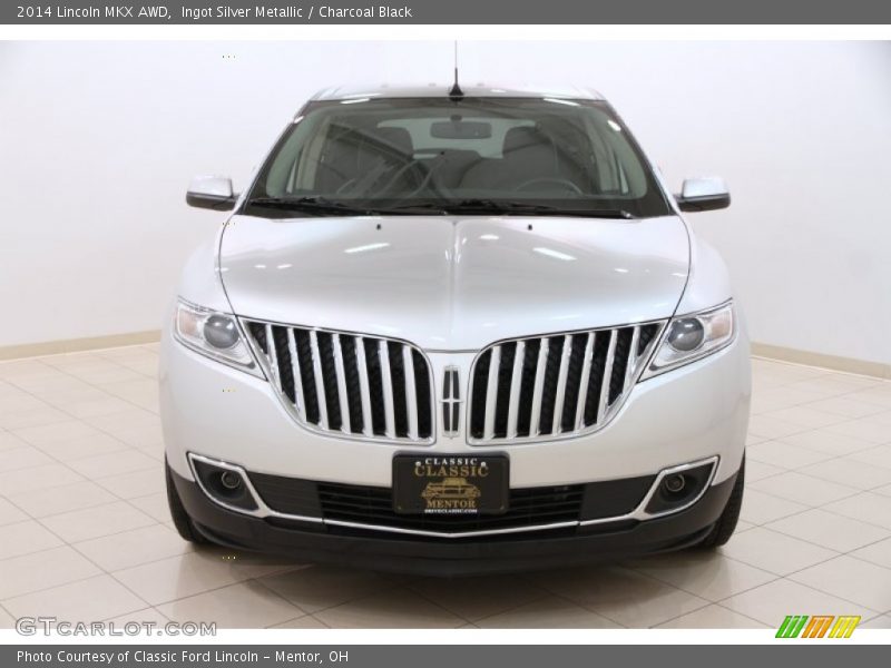 Ingot Silver Metallic / Charcoal Black 2014 Lincoln MKX AWD