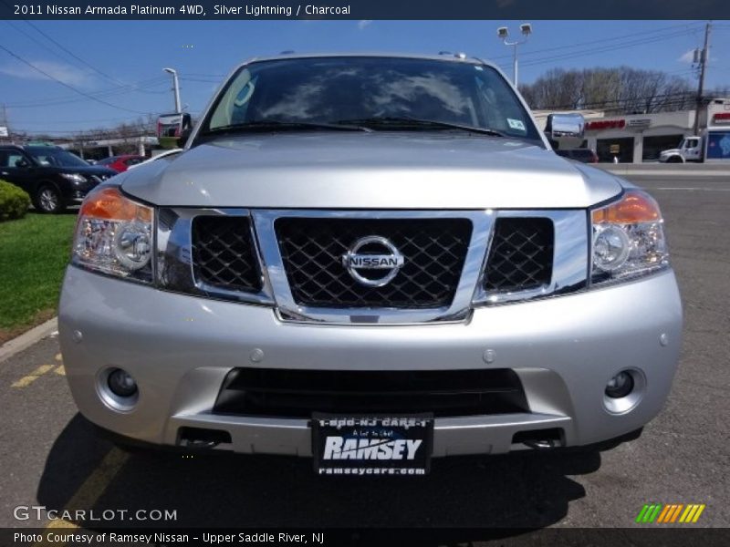 Silver Lightning / Charcoal 2011 Nissan Armada Platinum 4WD