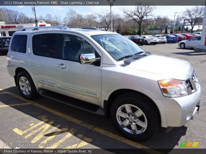 Silver Lightning / Charcoal 2011 Nissan Armada Platinum 4WD