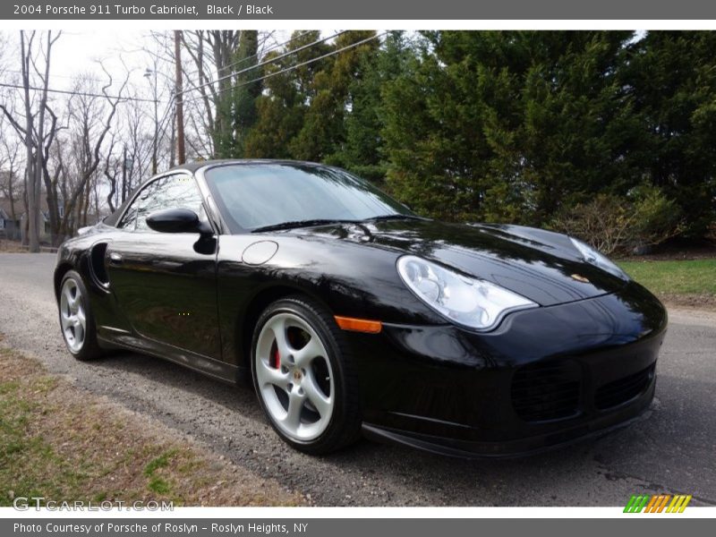 Black / Black 2004 Porsche 911 Turbo Cabriolet