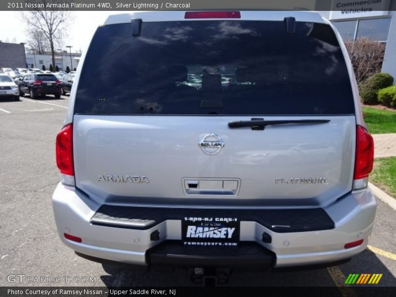 Silver Lightning / Charcoal 2011 Nissan Armada Platinum 4WD