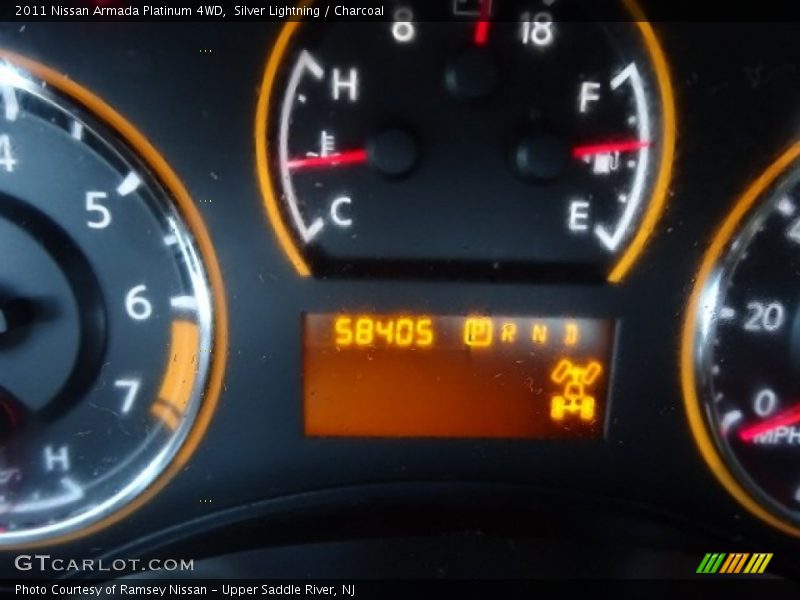 Silver Lightning / Charcoal 2011 Nissan Armada Platinum 4WD