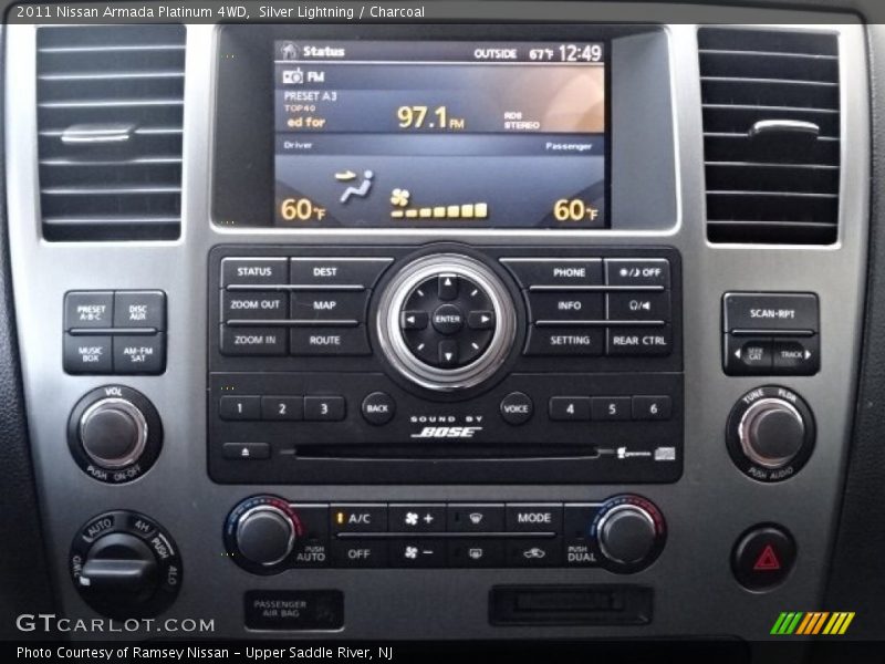 Silver Lightning / Charcoal 2011 Nissan Armada Platinum 4WD