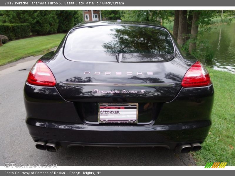 Basalt Black Metallic / Black/Cream 2012 Porsche Panamera Turbo S