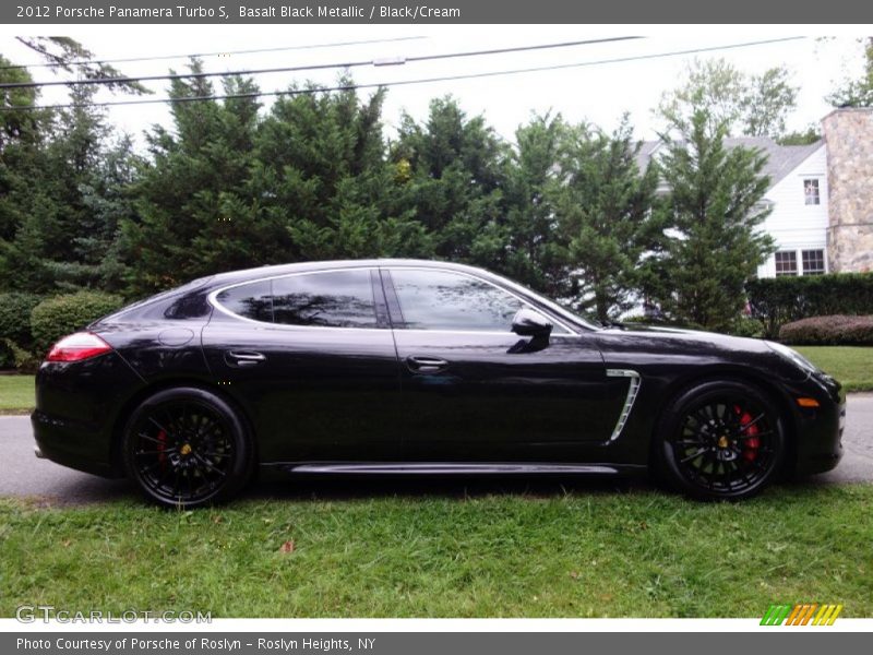 Basalt Black Metallic / Black/Cream 2012 Porsche Panamera Turbo S