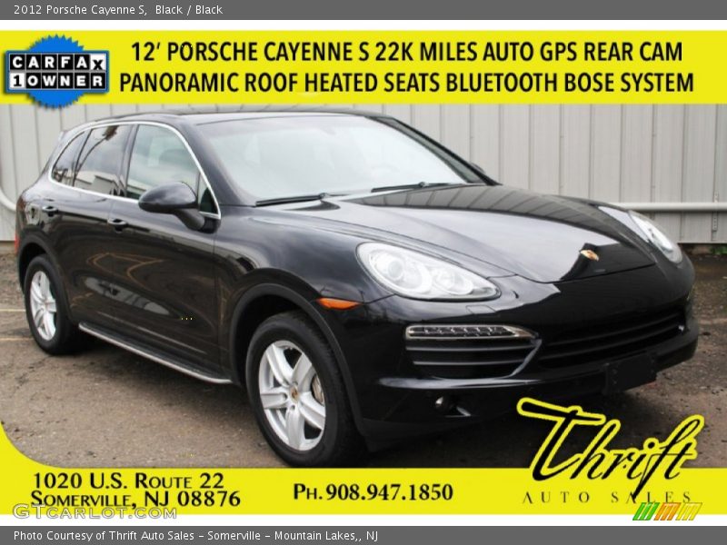 Black / Black 2012 Porsche Cayenne S