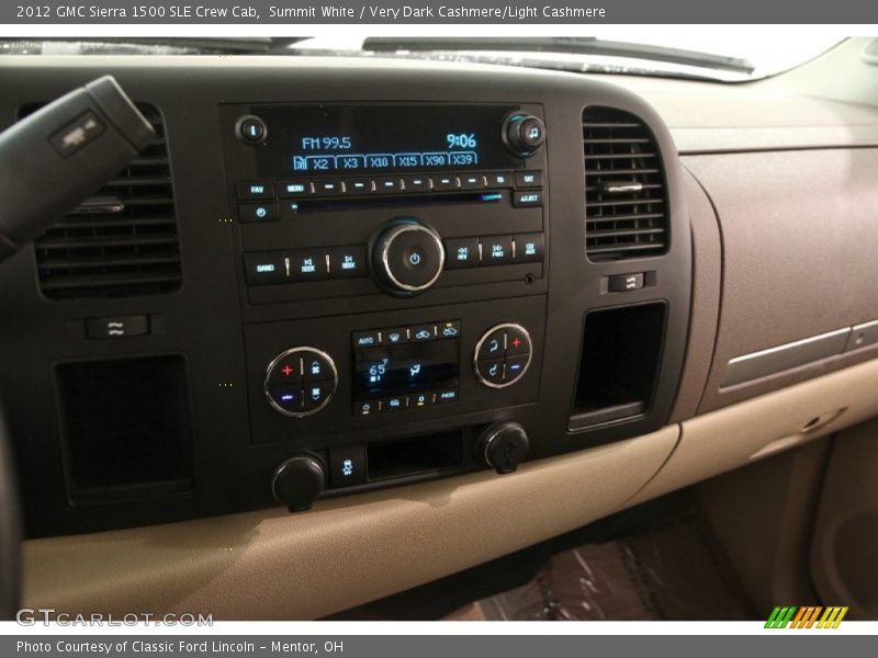 Summit White / Very Dark Cashmere/Light Cashmere 2012 GMC Sierra 1500 SLE Crew Cab
