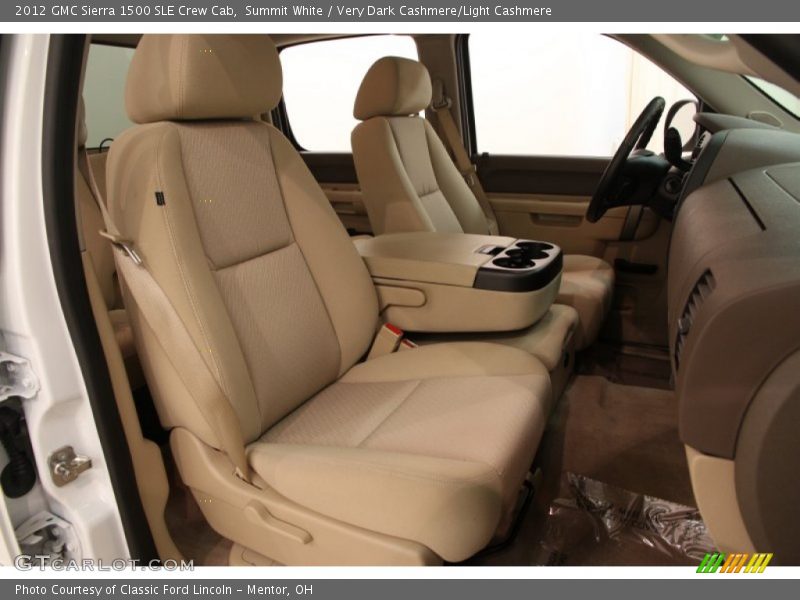 Summit White / Very Dark Cashmere/Light Cashmere 2012 GMC Sierra 1500 SLE Crew Cab