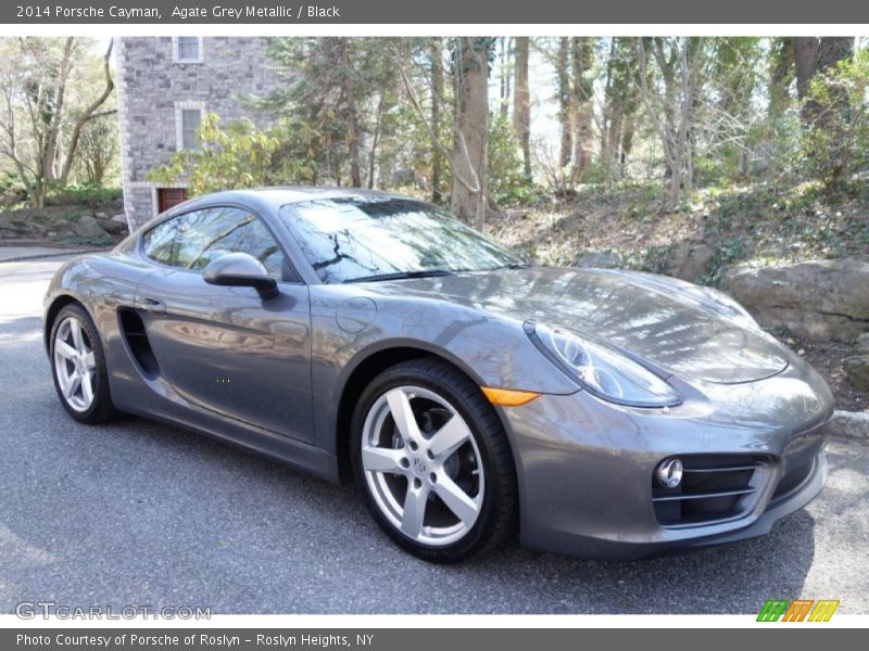 Agate Grey Metallic / Black 2014 Porsche Cayman