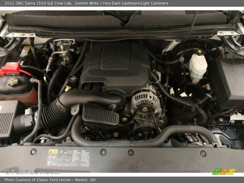 Summit White / Very Dark Cashmere/Light Cashmere 2012 GMC Sierra 1500 SLE Crew Cab