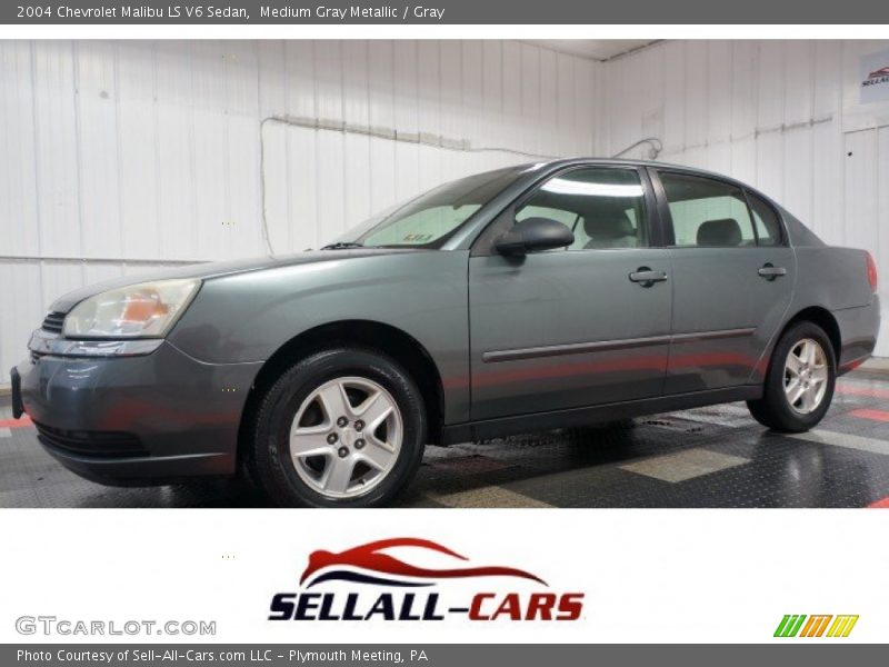 Medium Gray Metallic / Gray 2004 Chevrolet Malibu LS V6 Sedan