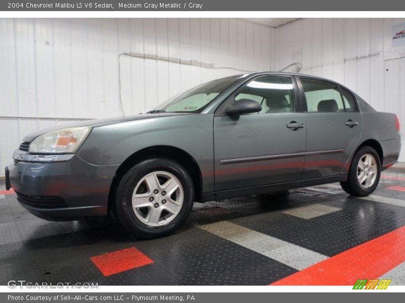 Medium Gray Metallic / Gray 2004 Chevrolet Malibu LS V6 Sedan