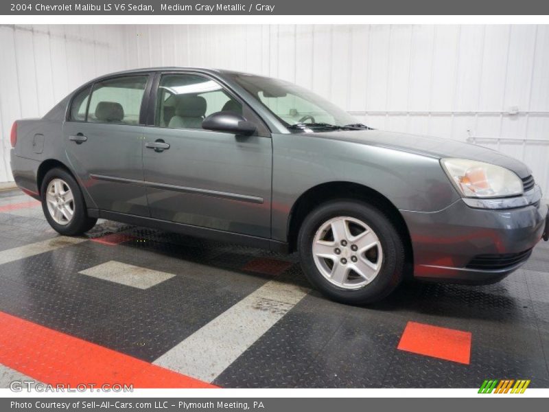 Medium Gray Metallic / Gray 2004 Chevrolet Malibu LS V6 Sedan