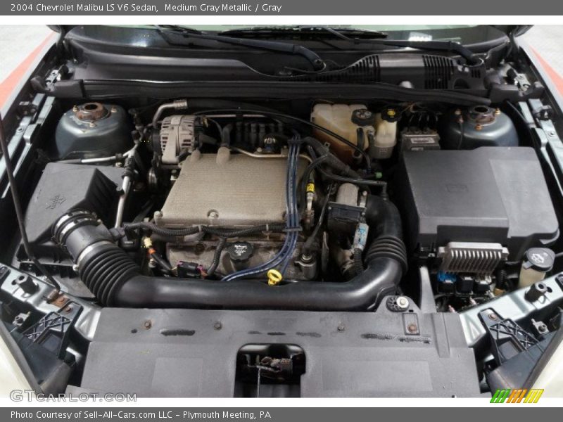Medium Gray Metallic / Gray 2004 Chevrolet Malibu LS V6 Sedan
