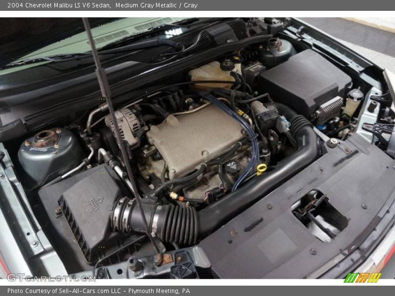 Medium Gray Metallic / Gray 2004 Chevrolet Malibu LS V6 Sedan
