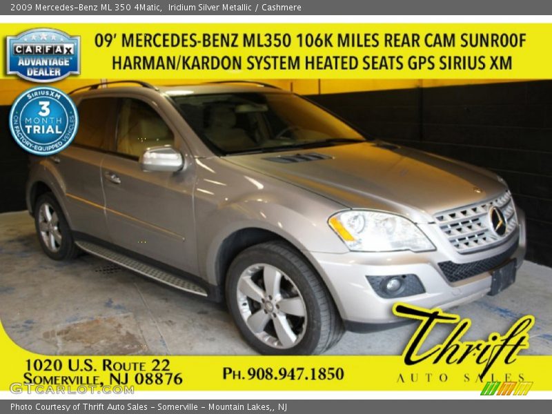 Iridium Silver Metallic / Cashmere 2009 Mercedes-Benz ML 350 4Matic