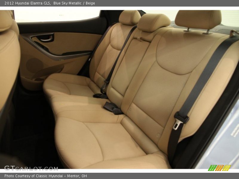 Blue Sky Metallic / Beige 2012 Hyundai Elantra GLS