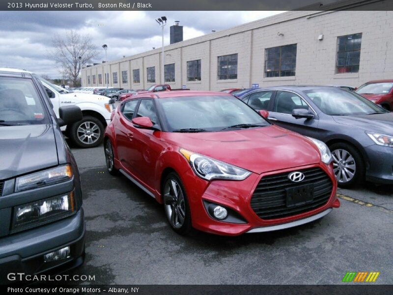Boston Red / Black 2013 Hyundai Veloster Turbo