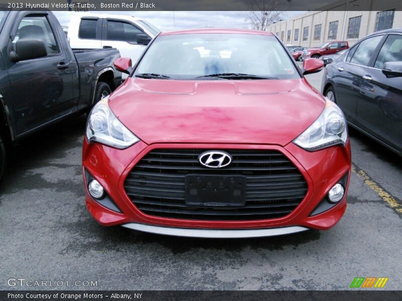 Boston Red / Black 2013 Hyundai Veloster Turbo