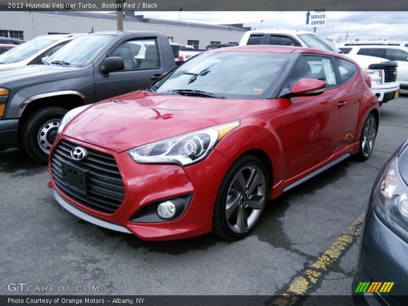 Boston Red / Black 2013 Hyundai Veloster Turbo