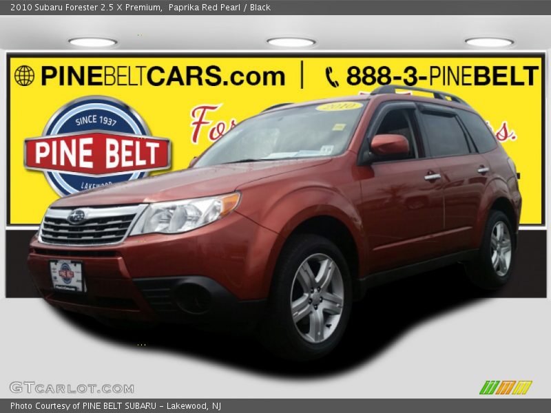 Paprika Red Pearl / Black 2010 Subaru Forester 2.5 X Premium