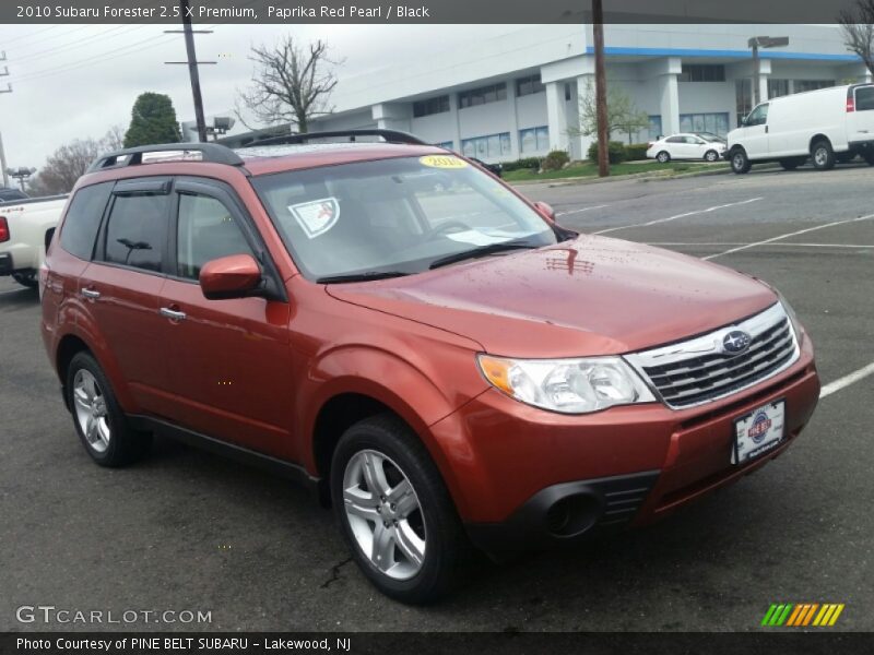 Paprika Red Pearl / Black 2010 Subaru Forester 2.5 X Premium