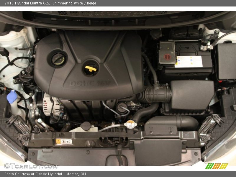 Shimmering White / Beige 2013 Hyundai Elantra GLS