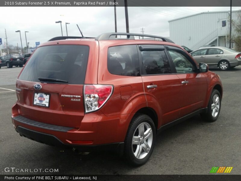 Paprika Red Pearl / Black 2010 Subaru Forester 2.5 X Premium