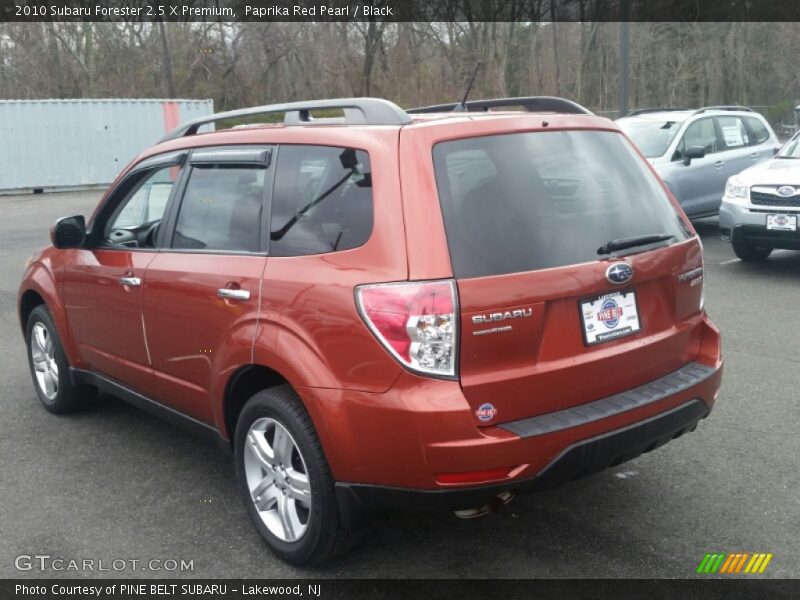 Paprika Red Pearl / Black 2010 Subaru Forester 2.5 X Premium