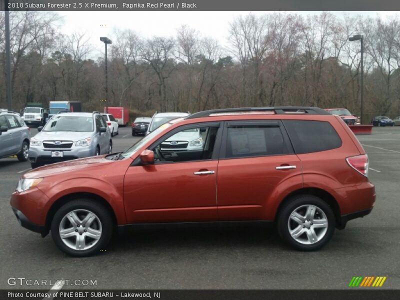 Paprika Red Pearl / Black 2010 Subaru Forester 2.5 X Premium