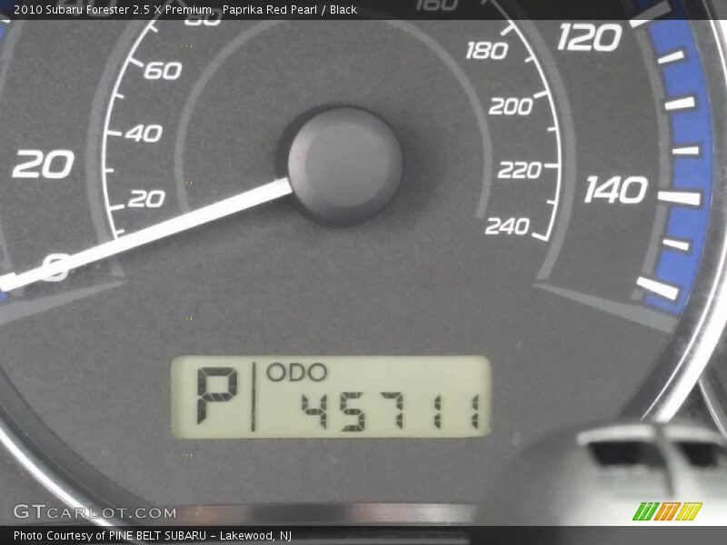 Paprika Red Pearl / Black 2010 Subaru Forester 2.5 X Premium