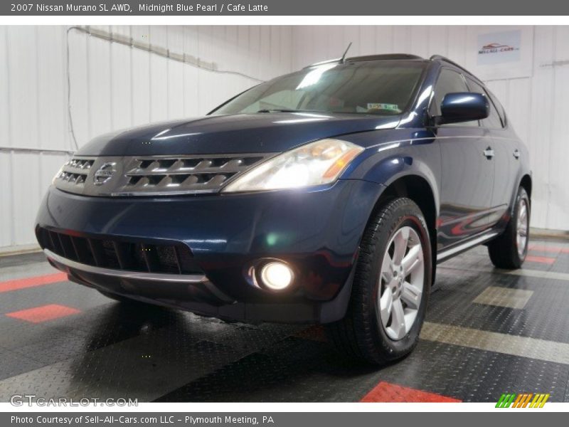 Midnight Blue Pearl / Cafe Latte 2007 Nissan Murano SL AWD