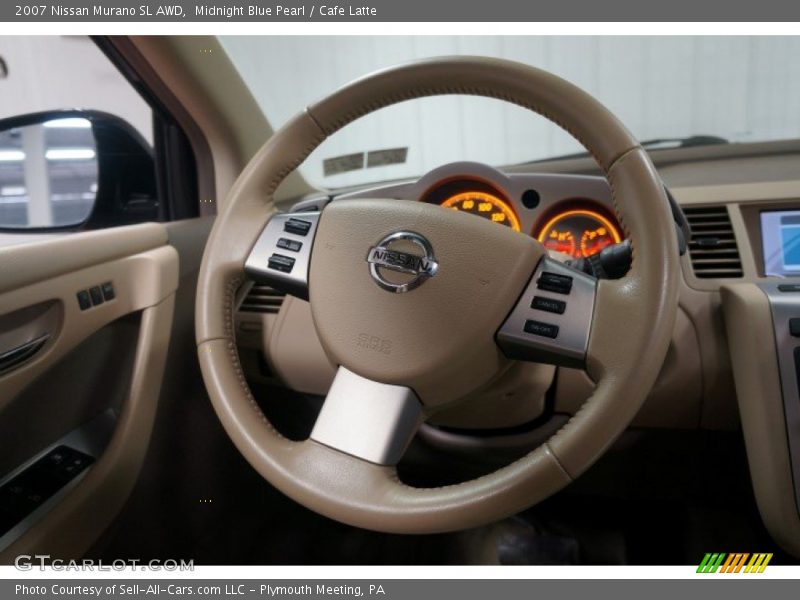 Midnight Blue Pearl / Cafe Latte 2007 Nissan Murano SL AWD