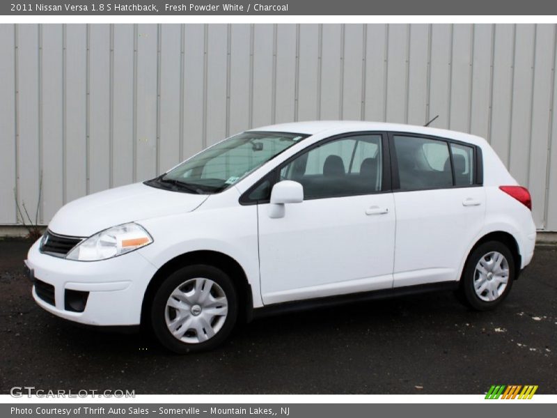 Fresh Powder White / Charcoal 2011 Nissan Versa 1.8 S Hatchback