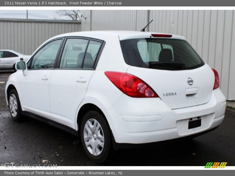 Fresh Powder White / Charcoal 2011 Nissan Versa 1.8 S Hatchback