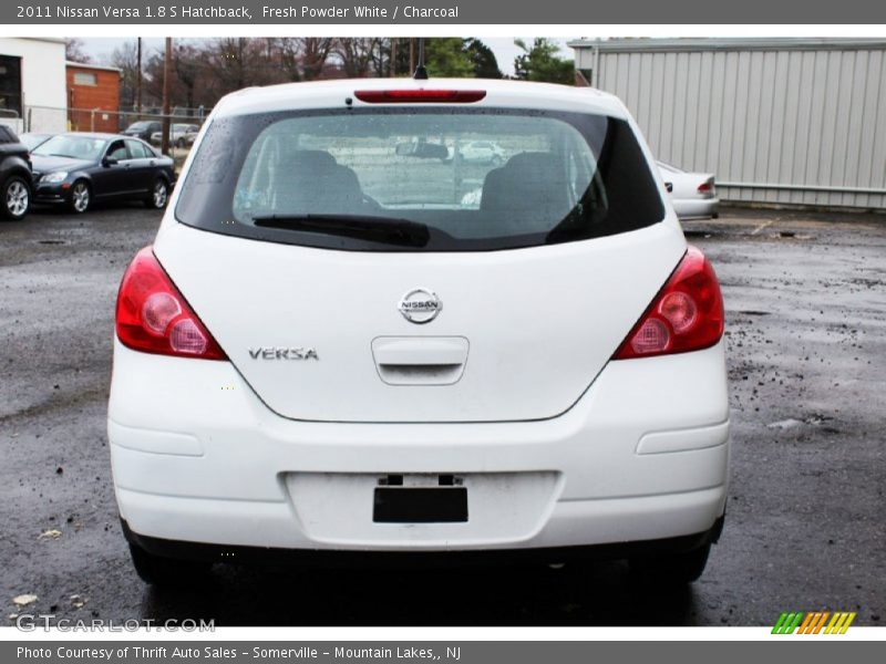 Fresh Powder White / Charcoal 2011 Nissan Versa 1.8 S Hatchback