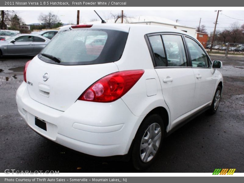 Fresh Powder White / Charcoal 2011 Nissan Versa 1.8 S Hatchback