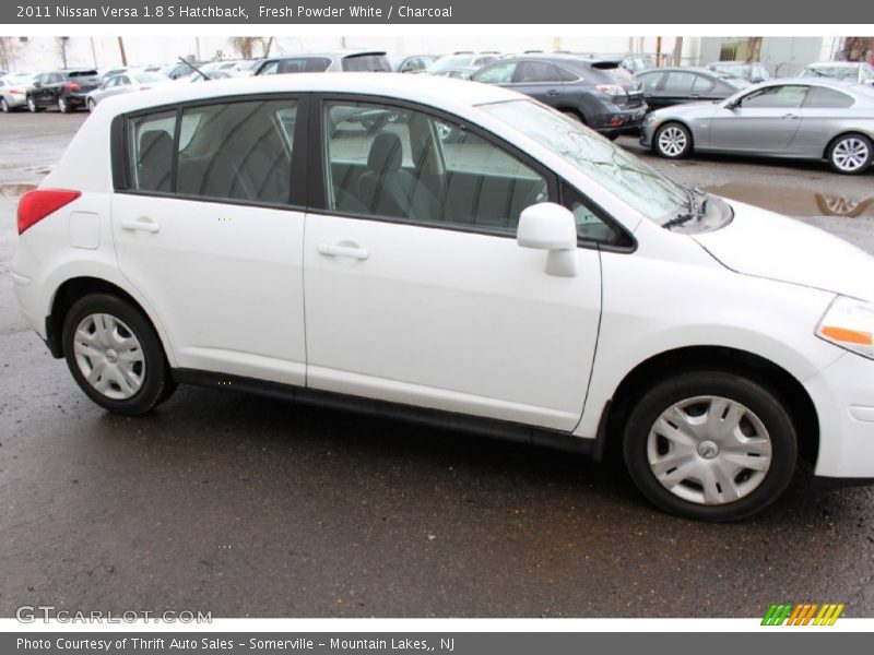 Fresh Powder White / Charcoal 2011 Nissan Versa 1.8 S Hatchback