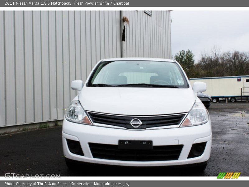 Fresh Powder White / Charcoal 2011 Nissan Versa 1.8 S Hatchback