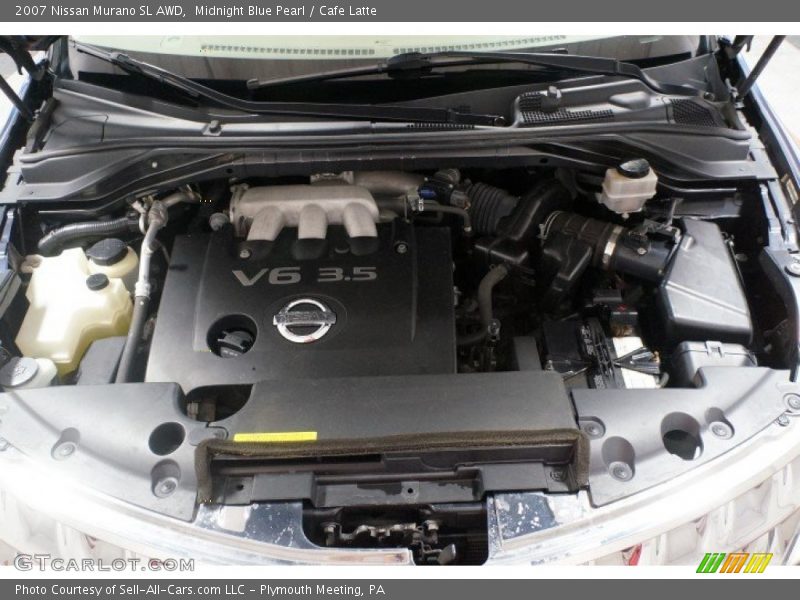 Midnight Blue Pearl / Cafe Latte 2007 Nissan Murano SL AWD