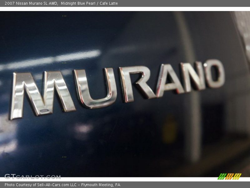 Midnight Blue Pearl / Cafe Latte 2007 Nissan Murano SL AWD