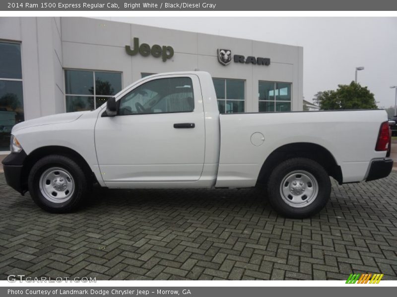 Bright White / Black/Diesel Gray 2014 Ram 1500 Express Regular Cab