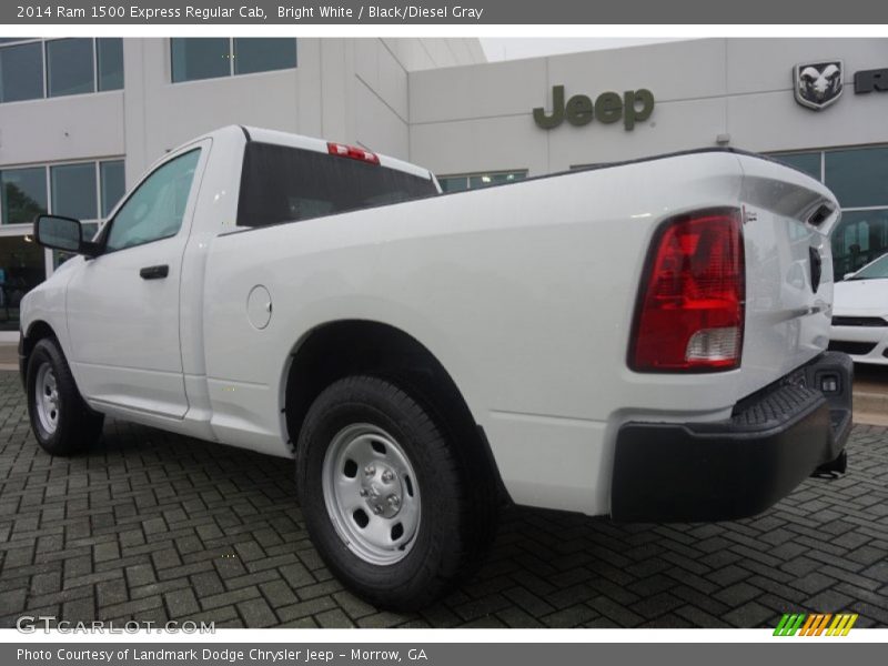 Bright White / Black/Diesel Gray 2014 Ram 1500 Express Regular Cab