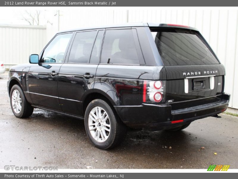 Santorini Black Metallic / Jet 2012 Land Rover Range Rover HSE
