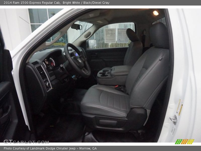 Bright White / Black/Diesel Gray 2014 Ram 1500 Express Regular Cab