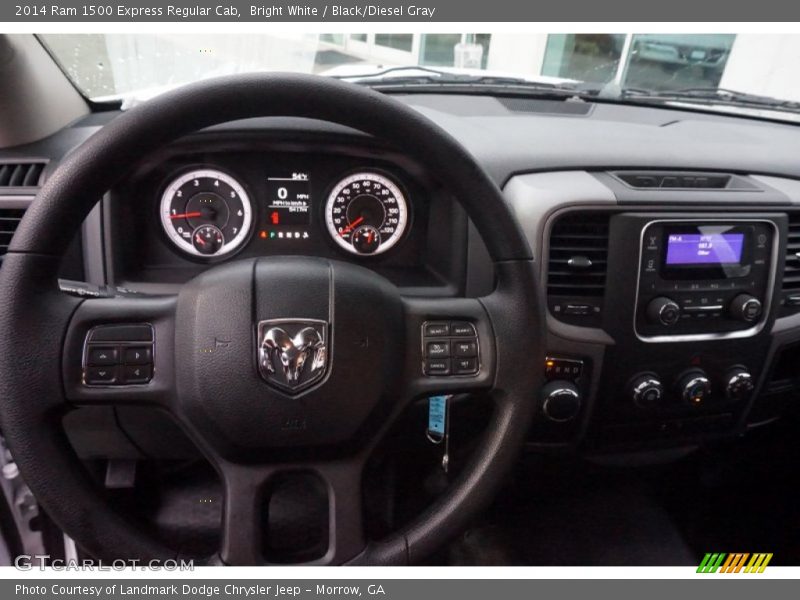 Bright White / Black/Diesel Gray 2014 Ram 1500 Express Regular Cab