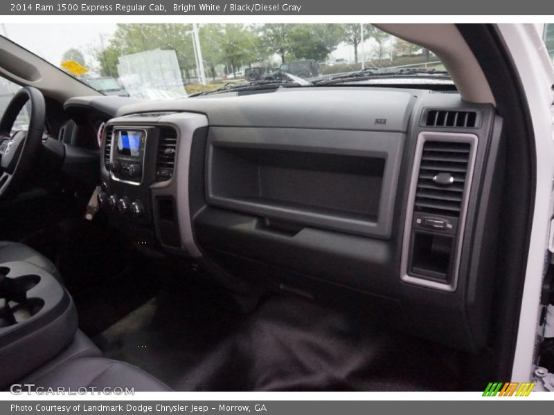 Bright White / Black/Diesel Gray 2014 Ram 1500 Express Regular Cab