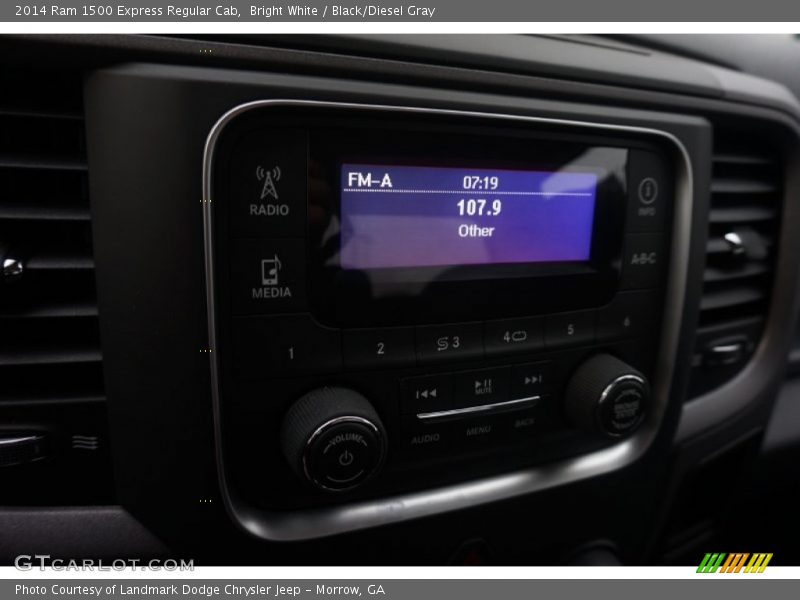 Bright White / Black/Diesel Gray 2014 Ram 1500 Express Regular Cab